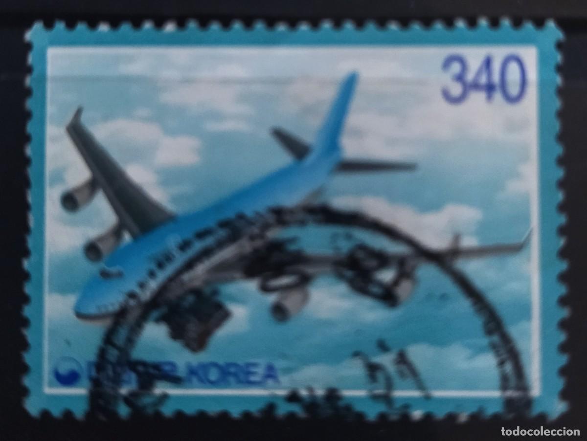 Sellos: COREA DEL SUR 1997 Aviones. USADO. - Foto 1