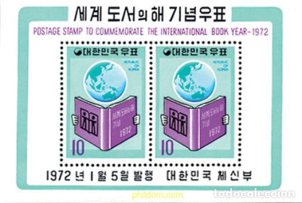 Sellos: 160146 MNH COREA DEL SUR 1972 A&Ntilde;O INTERNACIONAL DEL LIBRO - Foto 1
