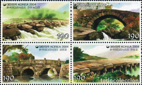 Sellos: 172039 MNH COREA DEL SUR 2004 PUENTES - Foto 1