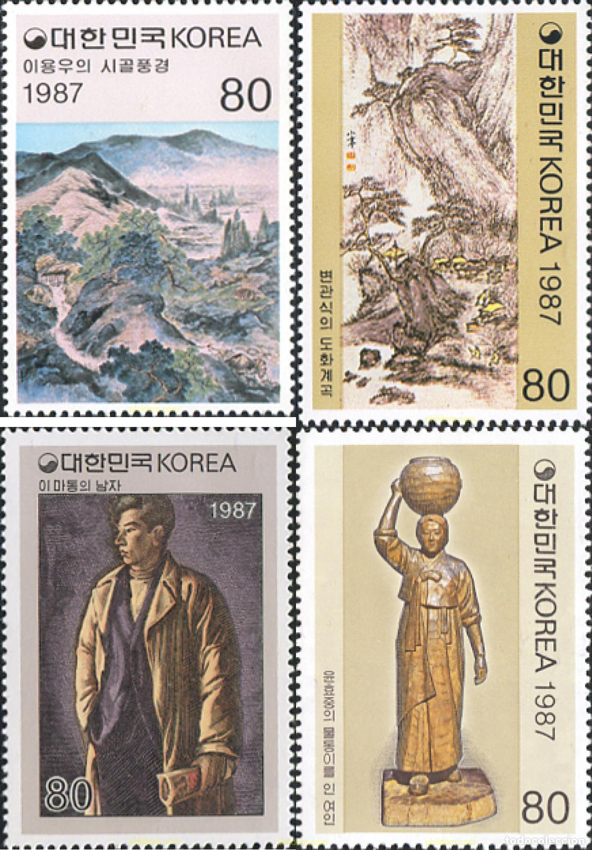 Sellos: 288960 MNH COREA DEL SUR 1987 ARTE MODERNO EN COREA - Foto 1
