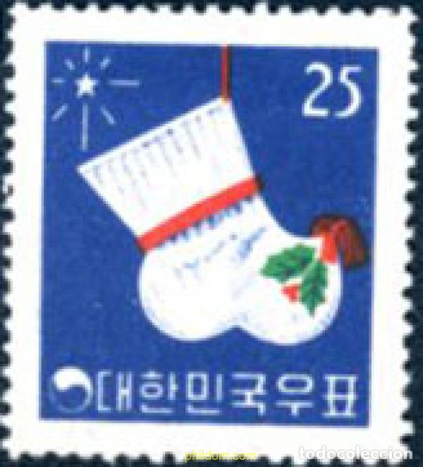 Sellos: 741014 MNH COREA DEL SUR 1960 NAVIDAD - Foto 1