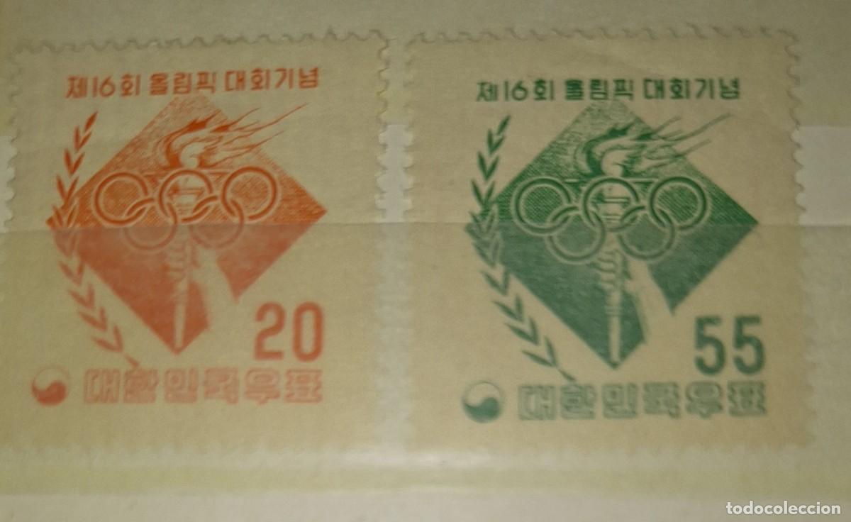 Sellos: COREA DEL SUR, 1956, CAT.YT.180/181. - Foto 1