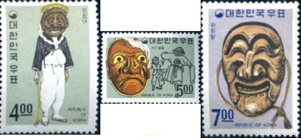 Sellos: 287911 MNH COREA DEL SUR 1967 FOLCLORE - Foto 1