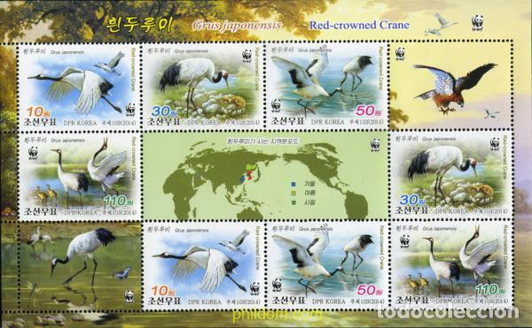 Sellos: 357365 MNH COREA DEL NORTE 2014 GRULLAS - Foto 1