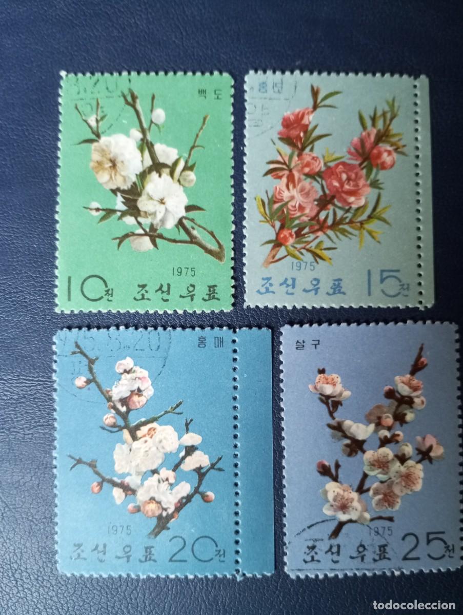 Sellos: COREA DEL NORTE, 1975, FLORES - Foto 1