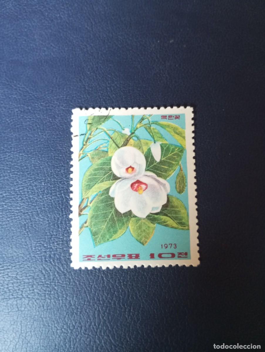 Sellos: COREA DEL NORTE, 1973, FLORES - Foto 1