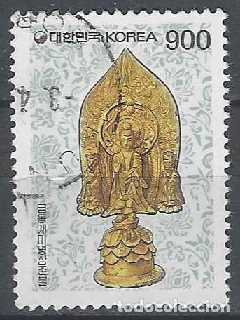 Sellos: COREA DEL SUR 1993 - ARTESAN&Iacute;A, BUDA - USADO - Foto 1