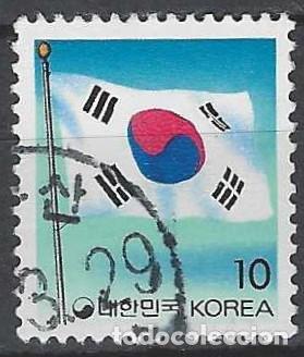 Sellos: COREA DEL SUR 1993 - BANDERA NACIONAL - USADO - Foto 1