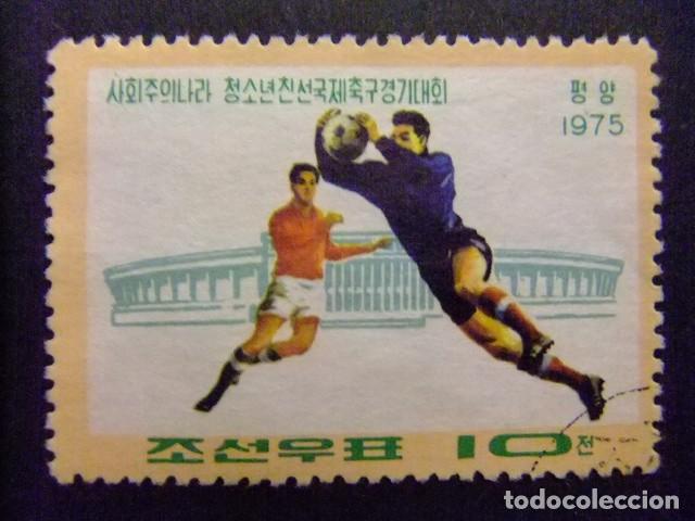 Sellos: 57 COREA del NORTE 1975 / DEPORTES FOOTBALL / YVERT 1284 FU