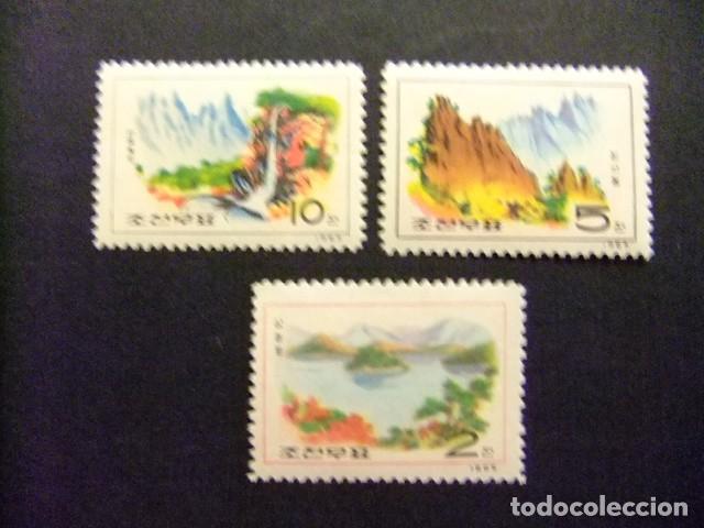 Sellos: 57 COREA del NORTE 1965 / VISTAS del MONTE DIAMAN / YVERT 579 / 581 MNH