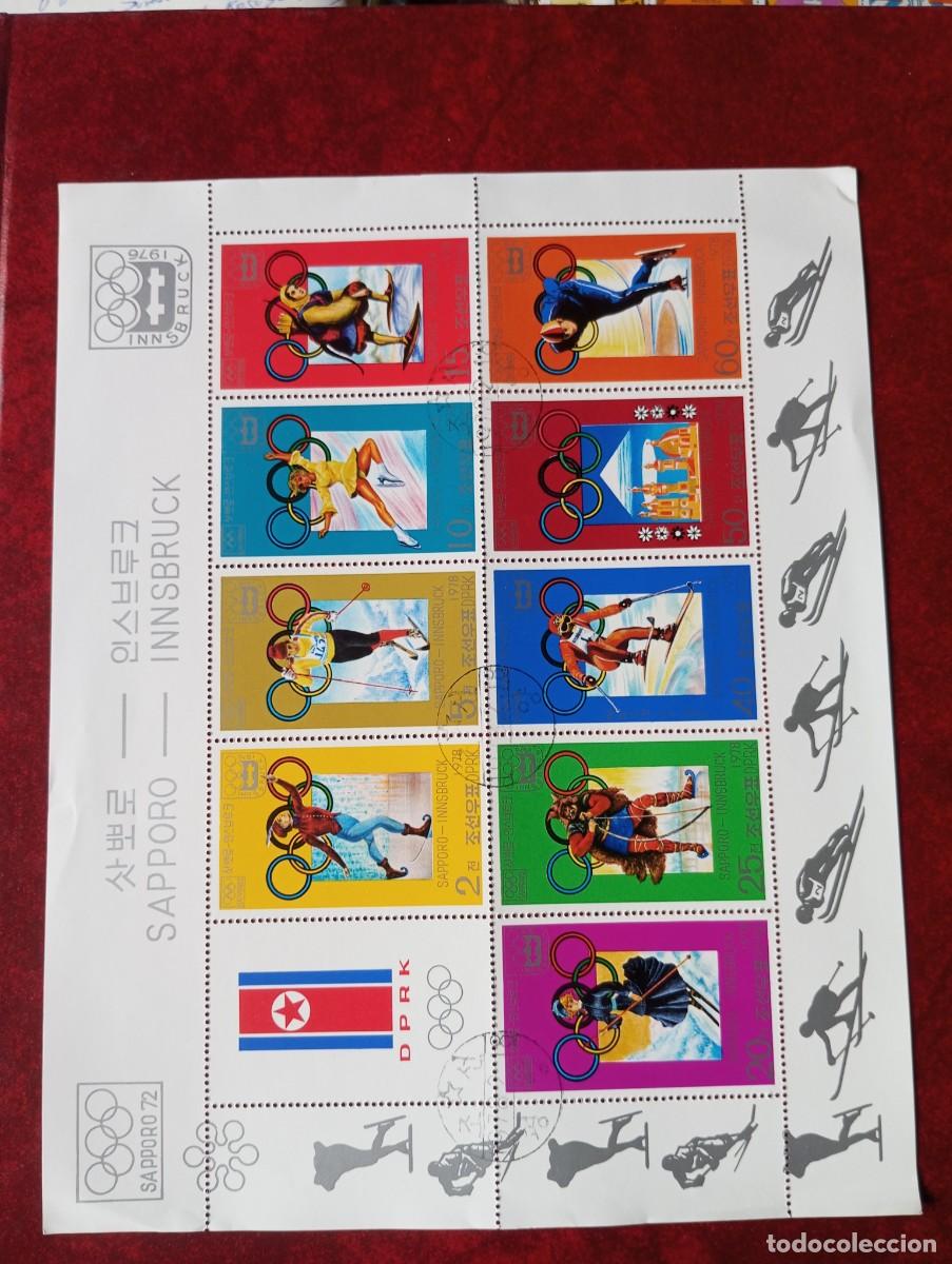 Sellos: COREA DEL NORTE, 1978, ILIMPIADAS DE INVIERNO, SAPPORO, INSBRUCK, YT 1441