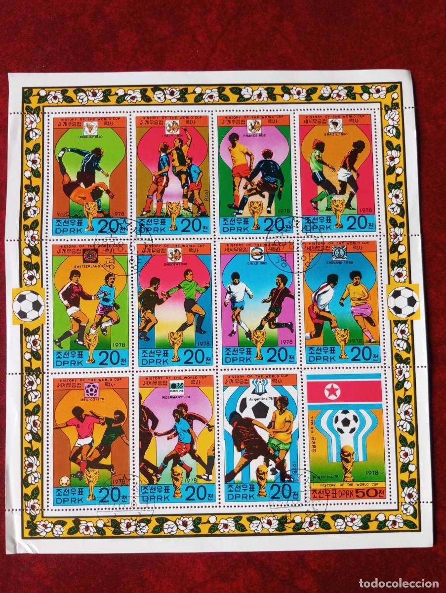 Sellos: COREA DEL NORTE, 1978, COPA MUNDIAL DE F&Uacute;TBOL, YT 1489