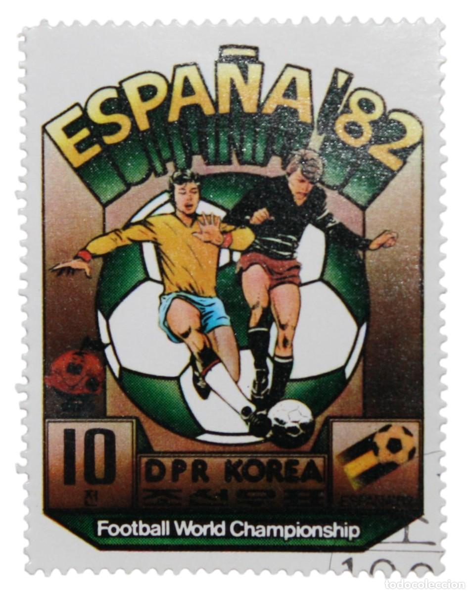 Sellos: Sello Postal Corea Espa&ntilde;a 82 10 Football World Championship