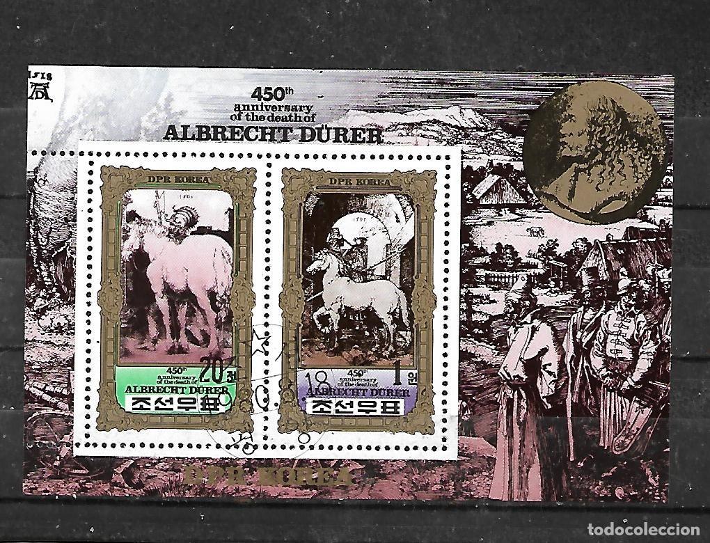 Sellos: 1980: COREA NORTE &rdquo;450 Aniversario de la muerte de Albrecht D&uuml;rer&rdquo; (CTO)