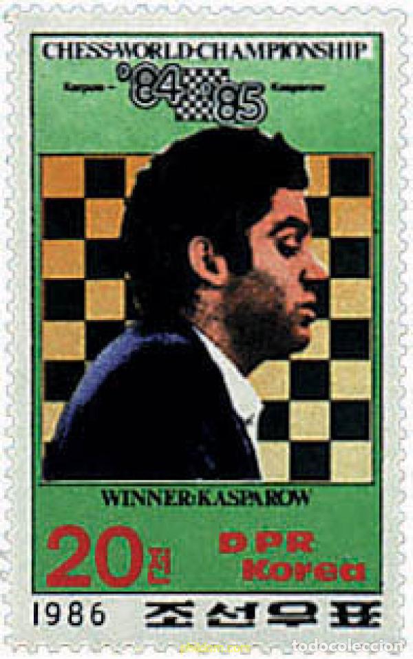 Timbres: 49499 MNH COREA DEL NORTE 1986 CAMPEONATO DEL MUNDO DE AJEDREZ