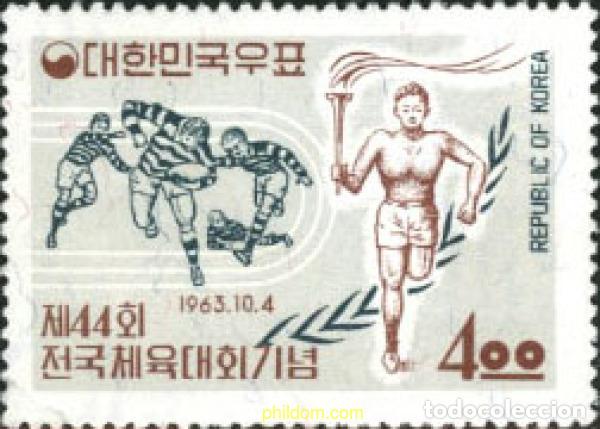 Sellos: 27298 MNH COREA DEL SUR 1963 44 ENCUENTRO DEPORTIVO NACIONAL.