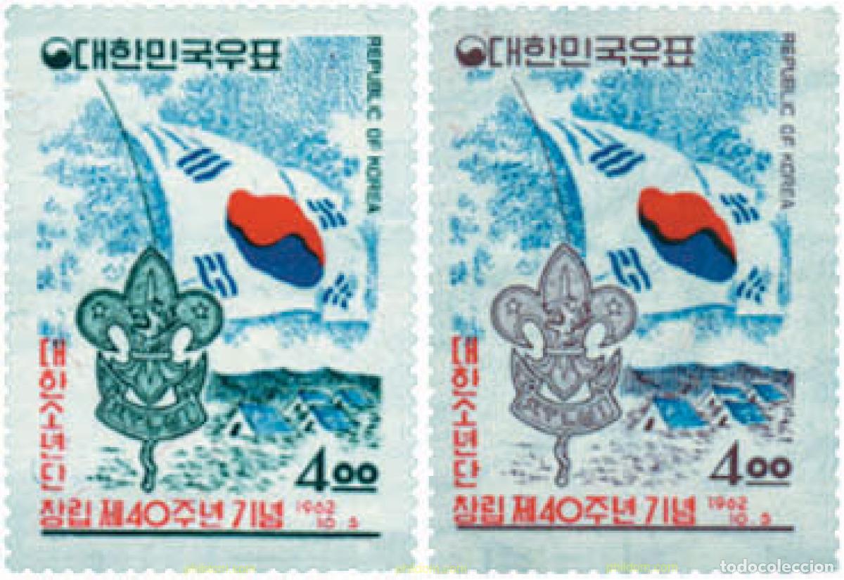 Selos: 41054 MNH COREA DEL SUR 1962 40 ANIVERSARIO DEL ESCULTISMO EN COREA