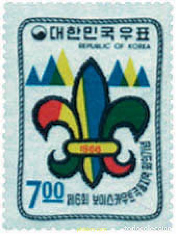 Selos: 38473 MNH COREA DEL SUR 1968 6 CONFERENCIA DE ESCULTISMO DE EXTREMO ORIENTE EN SEOUL