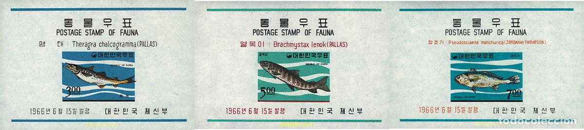 Sellos: 76790 MNH COREA DEL SUR 1966 PECES