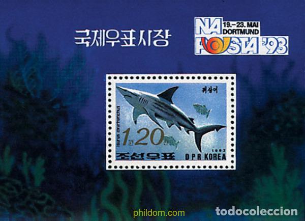 Sellos: 41544 MNH COREA DEL NORTE 1993 EXPOSICION FILATELICA NAPOSTA 93