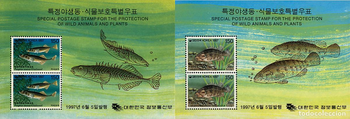 Sellos: 31006 MNH COREA DEL SUR 1997 PROTECCION DE LOS ANIMALES SALVAJES Y DE LAS PLANTAS