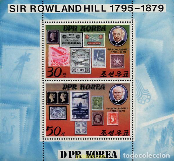 Sellos: 1635 MNH COREA DEL NORTE 1980 CENTENARIO DE LA MUERTE DE SIR ROWLAND HILL