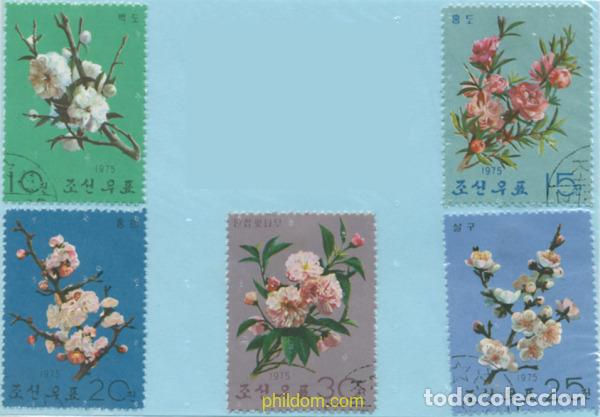 Sellos: 304483 USED COREA DEL NORTE 1975 FLORES DE LOS ARBOLES