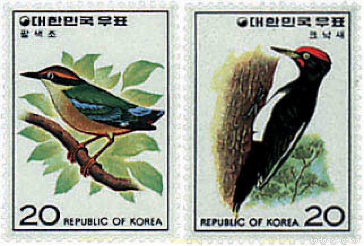 Sellos: 33514 MNH COREA DEL SUR 1976 AVES