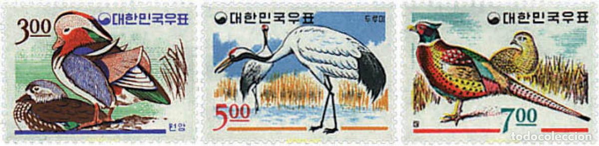 Sellos: 76792 MNH COREA DEL SUR 1966 AVES