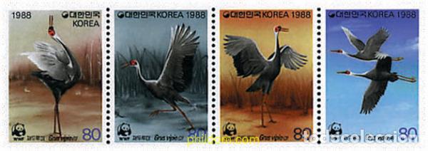 Sellos: 5206 MNH COREA DEL SUR 1988 GRULLA DE CUELLO BLANCO