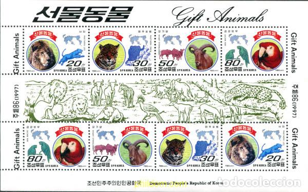 Sellos: 10491 MNH COREA DEL NORTE 1997 FAUNA
