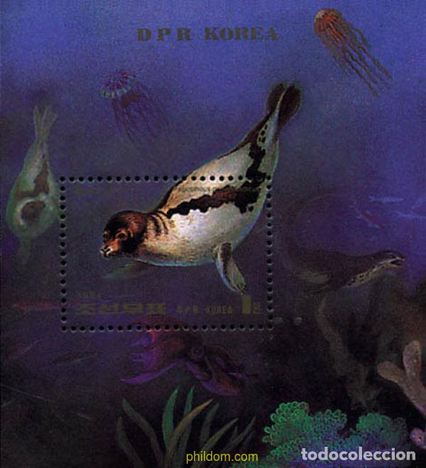 Sellos: 50073 MNH COREA DEL NORTE 1994 MAMIFEROS MARINOS