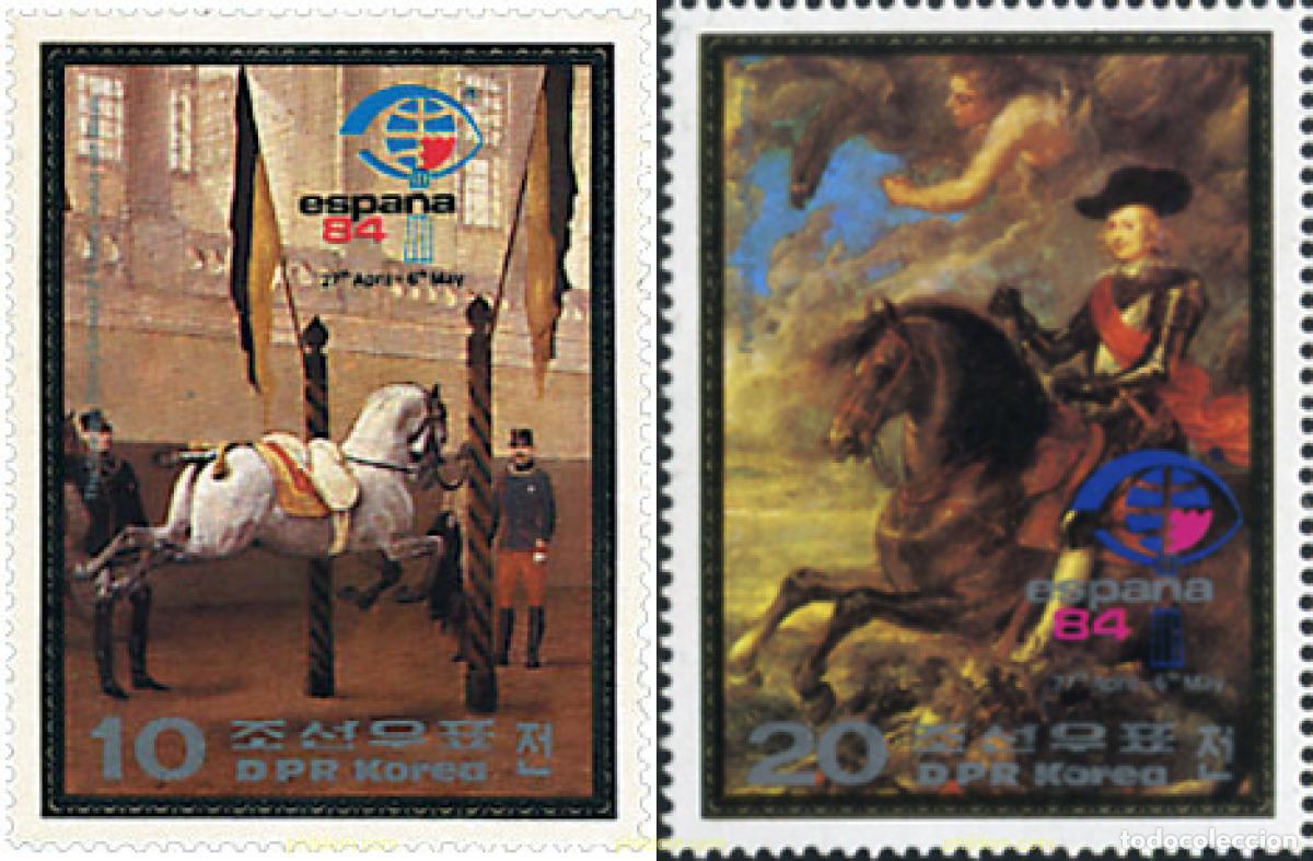 Sellos: 30378 MNH COREA DEL NORTE 1984 ESPA&Ntilde;A 84. EXPOSICION FILATELICA INTERNACIONAL