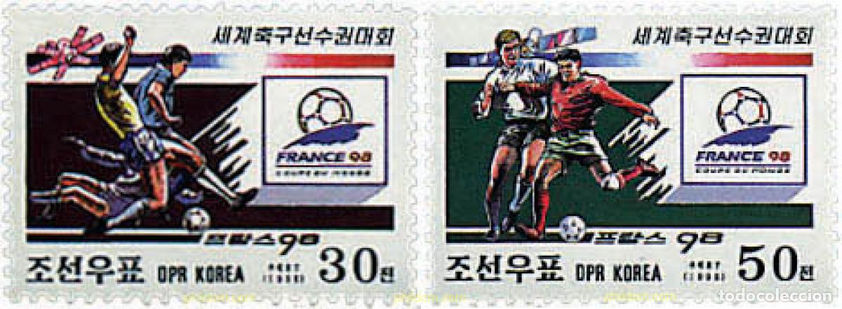 Sellos: 81876 MNH COREA DEL NORTE 1998 COPA DEL MUNDO DE FUTBOL. FRANCIA-98