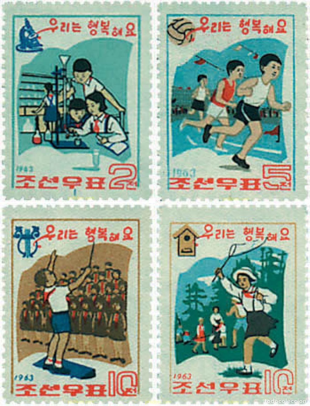 Sellos: 49543 MNH COREA DEL NORTE 1963 ESCULTISMO