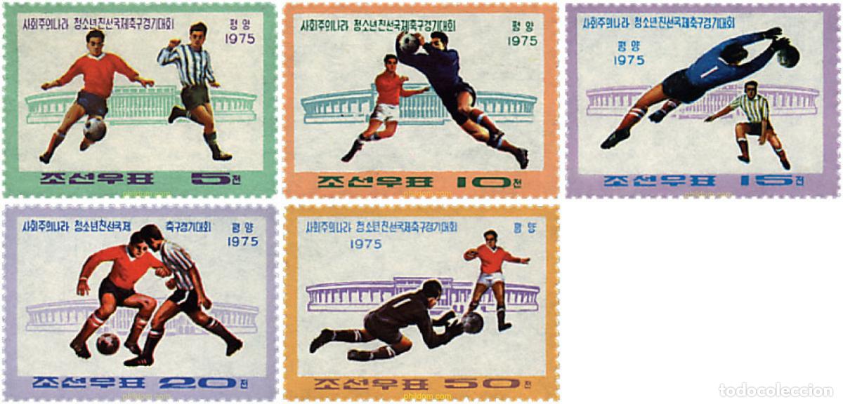 Sellos: 41515 MNH COREA DEL NORTE 1975 10 TORNEO DE FUTBOL