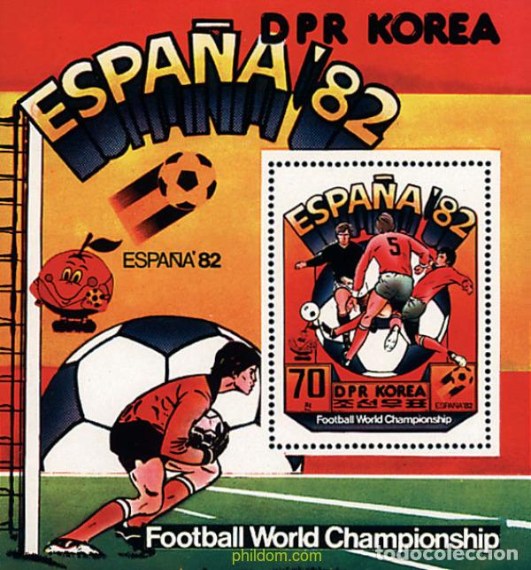 Sellos: 70482 MNH COREA DEL NORTE 1981 COPA DEL MUNDO DE FUTBOL. ESPA&Ntilde;A-82