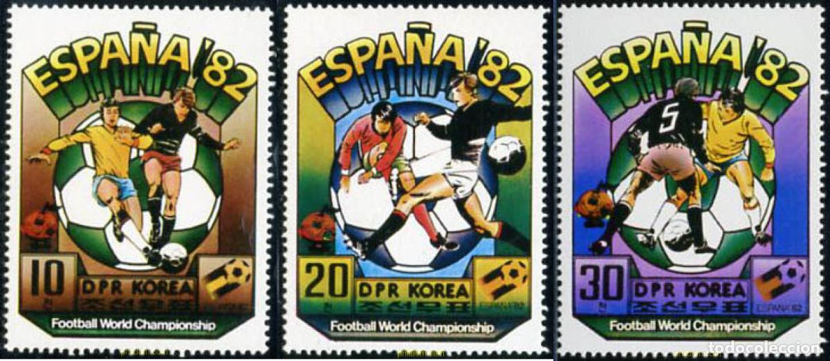 Sellos: 49452 MNH COREA DEL NORTE 1981 COPA DEL MUNDO DE FUTBOL. ESPA&Ntilde;A-82