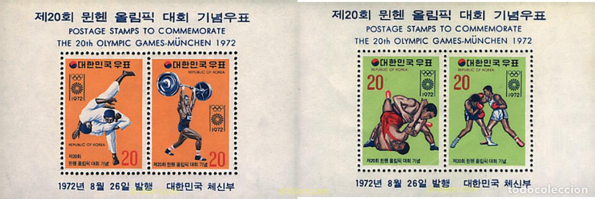 Sellos: 68324 MNH COREA DEL SUR 1972 20 JUEGOS OLIMPICOS VERANO MUNICH 1972