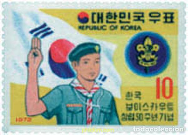 Sellos: 68328 MNH COREA DEL SUR 1972 50 ANIVERSARIO DEL ESCULTISMO EN COREA