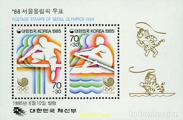 Sellos: 41449 MNH COREA DEL SUR 1985 24 JUEGOS OLIMPICOS VERANO SEUL 1988