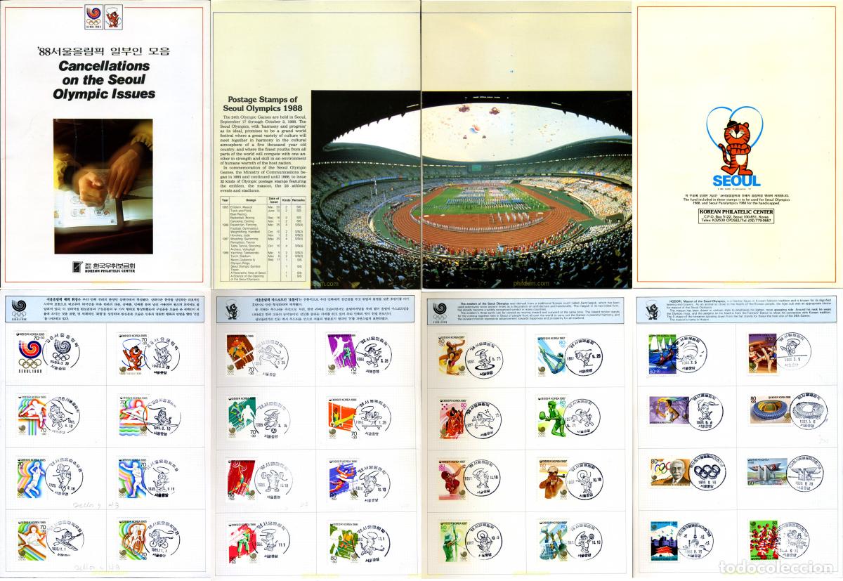 Sellos: 258756 USED COREA DEL SUR 1985 24 JUEGOS OLIMPICOS VERANO SEUL 1988