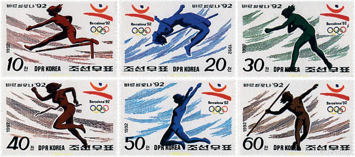 Sellos: 208180 MNH COREA DEL NORTE 1992 25 JUEGOS OLIMPICOS VERANO BARCELONA 1992
