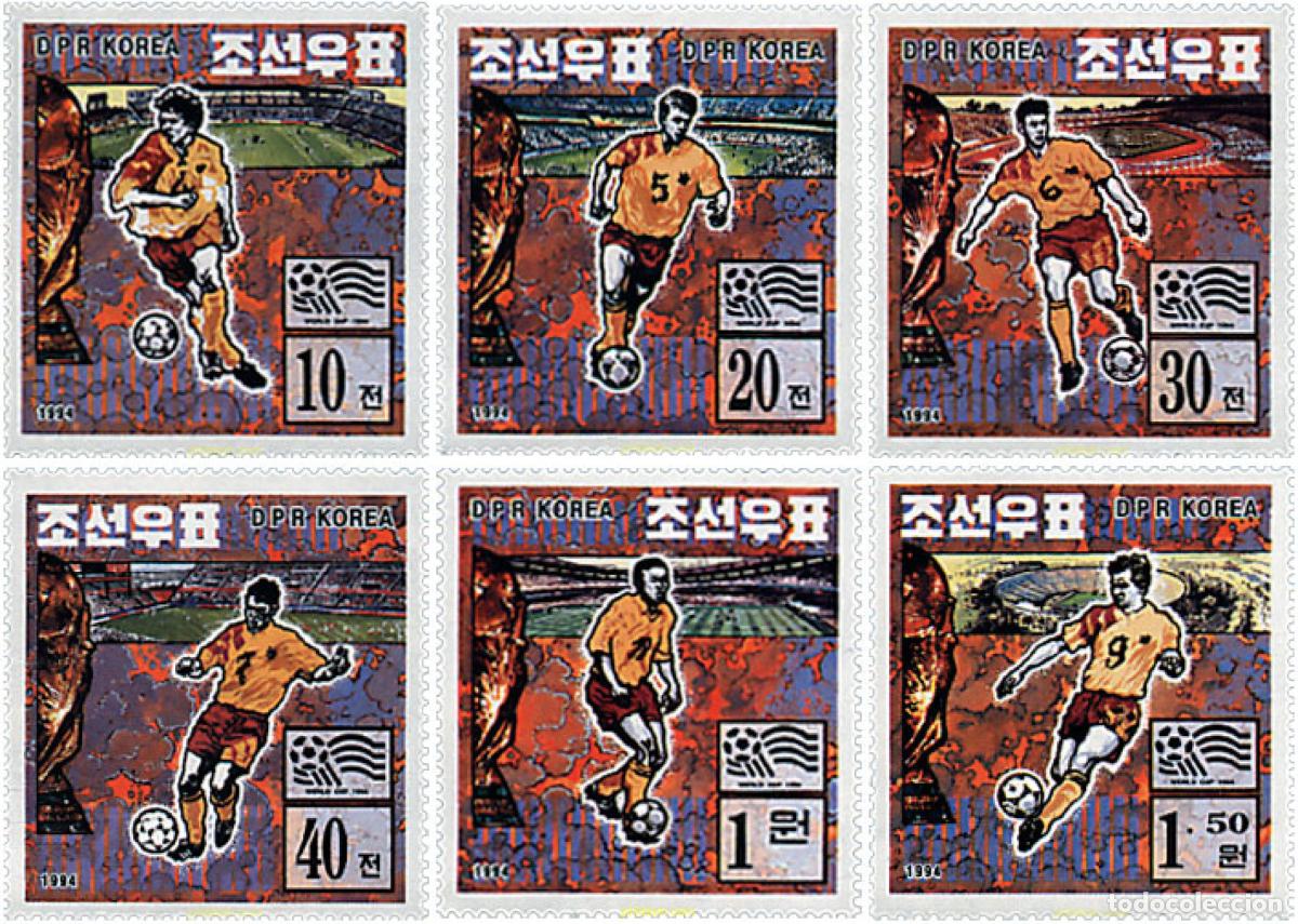 Sellos: 46889 MNH COREA DEL NORTE 1994 COPA DEL MUNDO DE FUTBOL. USA-94