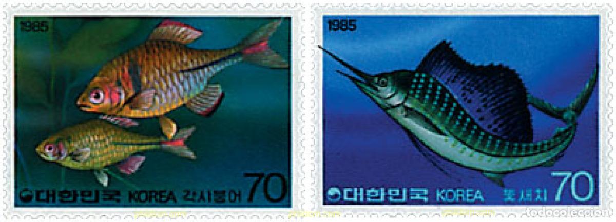 Sellos: 28502 MNH COREA DEL SUR 1985 PECES