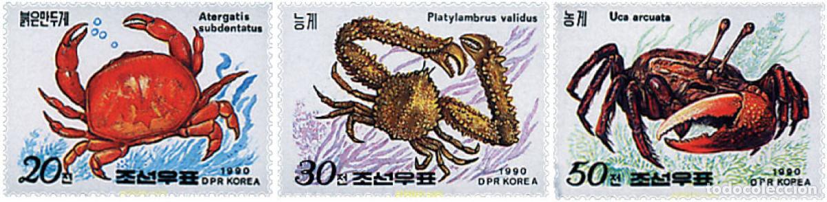 Sellos: 36118 MNH COREA DEL NORTE 1990 CANGREJOS