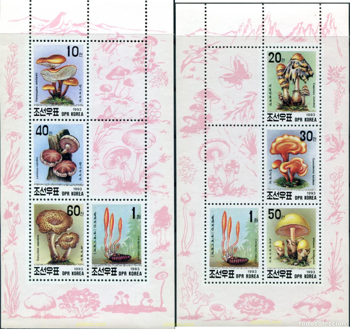 Sellos: 12064 MNH COREA DEL NORTE 1993 SETAS