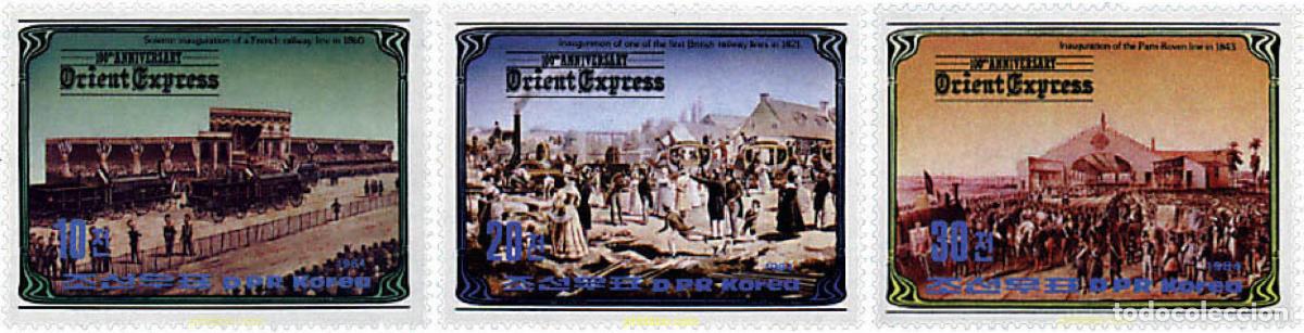 Sellos: 58668 MNH COREA DEL NORTE 1984 CENTENARIO DEL ORIENT EXPRESS