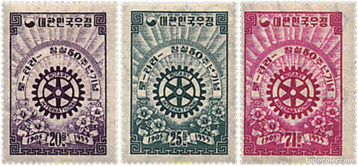 Sellos: 99310 MNH COREA DEL SUR 1955 50 ANIVERSARIO DEL ROTARY CLUB