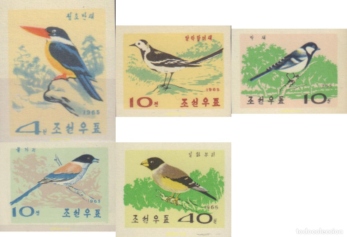 Sellos: 20721 MNH COREA DEL NORTE 1965 PAJAROS CANTORES